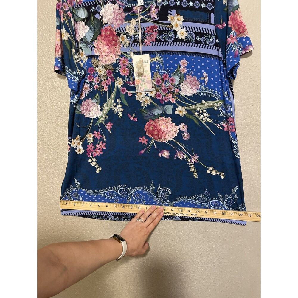 Johnny Was Revive Floral Tee size Large - Picture 10 of 12